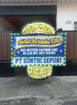 Papan Bunga Duka di Andir